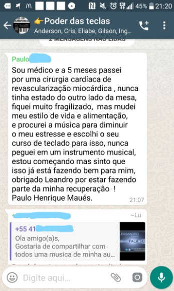 Poder das Teclas depoimento 04