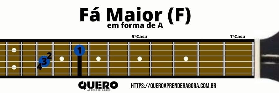 Fá Maior em forma de A
