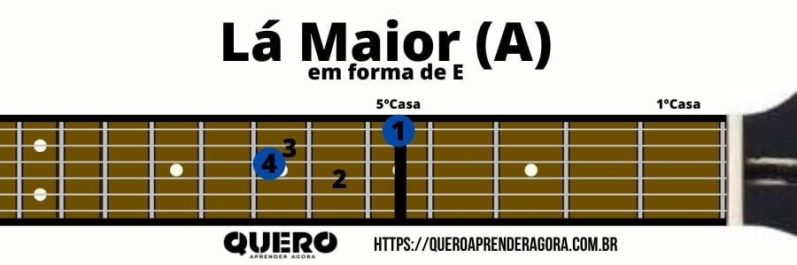 Lá Maior em forma de E