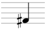 acidente musical sustenido